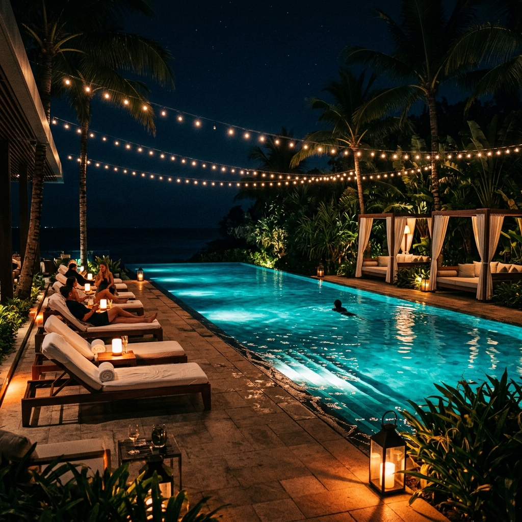 Poolside lounge escape at The Bbro